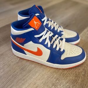 Nike Air Jordan Blue and Orange